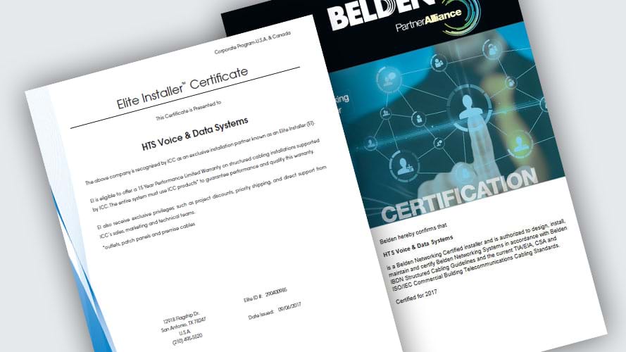 Belden Installer Certification Book
