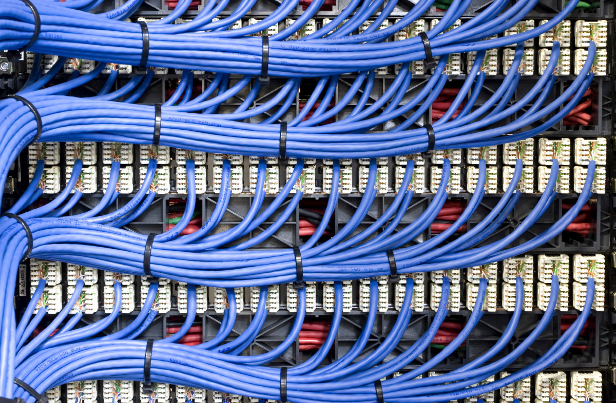 Blue clean cables